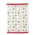 thumbnail image 1 of Abbott Collection 56-KT-HOLIDOGS Holiday Dogs Tea Towel, White/Red, 1 of 1