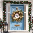 thumbnail image 1 of ‌Holiday Door Cover Reversible Christmas New Year Decor Winter Party Backdrop School Classroom Office Festive Home Decoration Polyester Door Hanging‌, 1 of 9