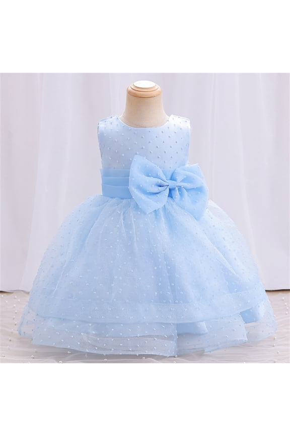 Holiday Dress Casual Birthday Dresses for Girls Baby Girls Rainbow Dress 0-6 Months