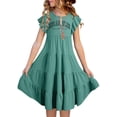 thumbnail image 1 of Holiday Dress Cute Birthday Dresses for Girls Kids Rainbow Dress 8-9 Years, 1 of 6