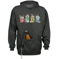 thumbnail image 1 of Holiday Drinks Christmas Beer Holder Tailgate Hoodie Sweatshirt Unisex Large Charcoal Heather, 1 of 4