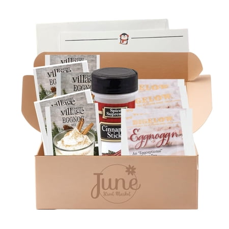 Holiday Eggnog Gift Box – Includes Tea, Drink Mix, Cinnamon Sticks & Greeting Card