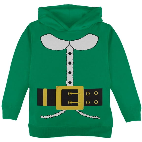 Holiday Elf Costume Green Toddler Hoodie - 2T