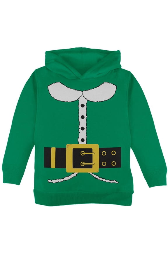 Holiday Elf Costume Green Toddler Hoodie - 2T