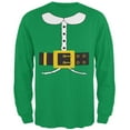 thumbnail image 1 of Holiday Elf Costume Irish Green Adult Long Sleeve T-Shirt - Large, 1 of 1