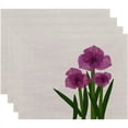 thumbnail image 1 of Holiday Essence Amaryllis Floral Print Placemat, 1 of 2