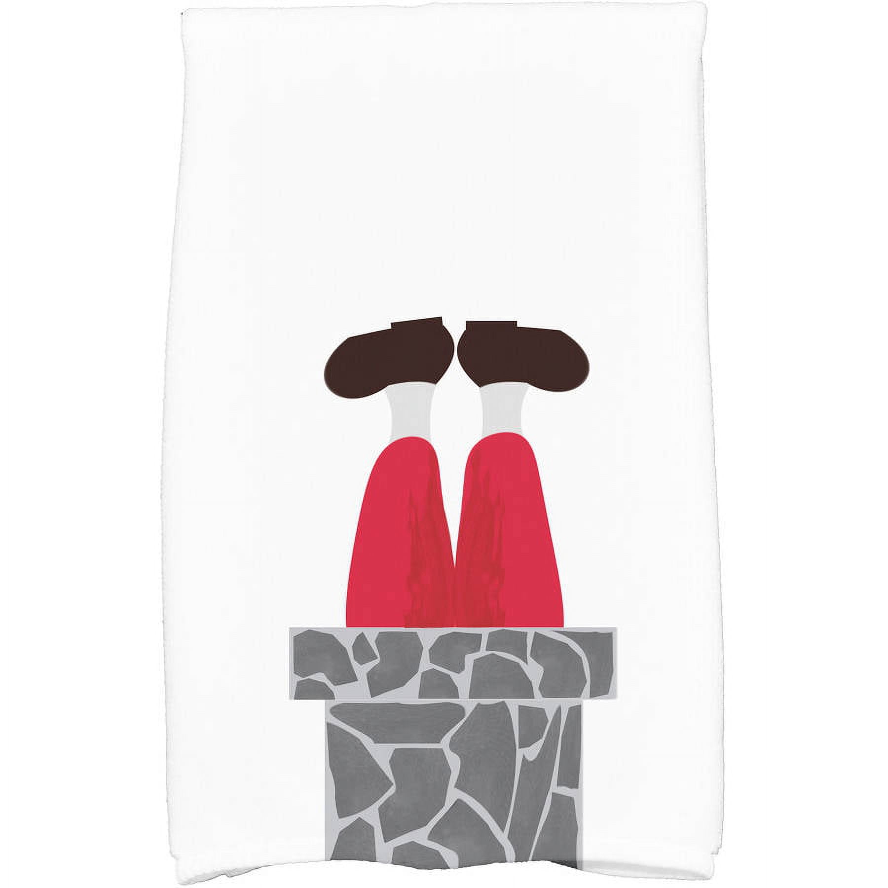 Holiday Essence Away He Goes Geometric Print Kitchen Towel