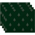 thumbnail image 1 of Holiday Essence Filigree Forrest Geometric Print Placemat, 1 of 2