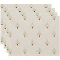thumbnail image 1 of Holiday Essence Filigree Forrest Geometric Print Placemat, 1 of 2
