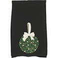 thumbnail image 1 of Holiday Essence Mistletoe Me Floral Print Kitchen Towel, 1 of 2