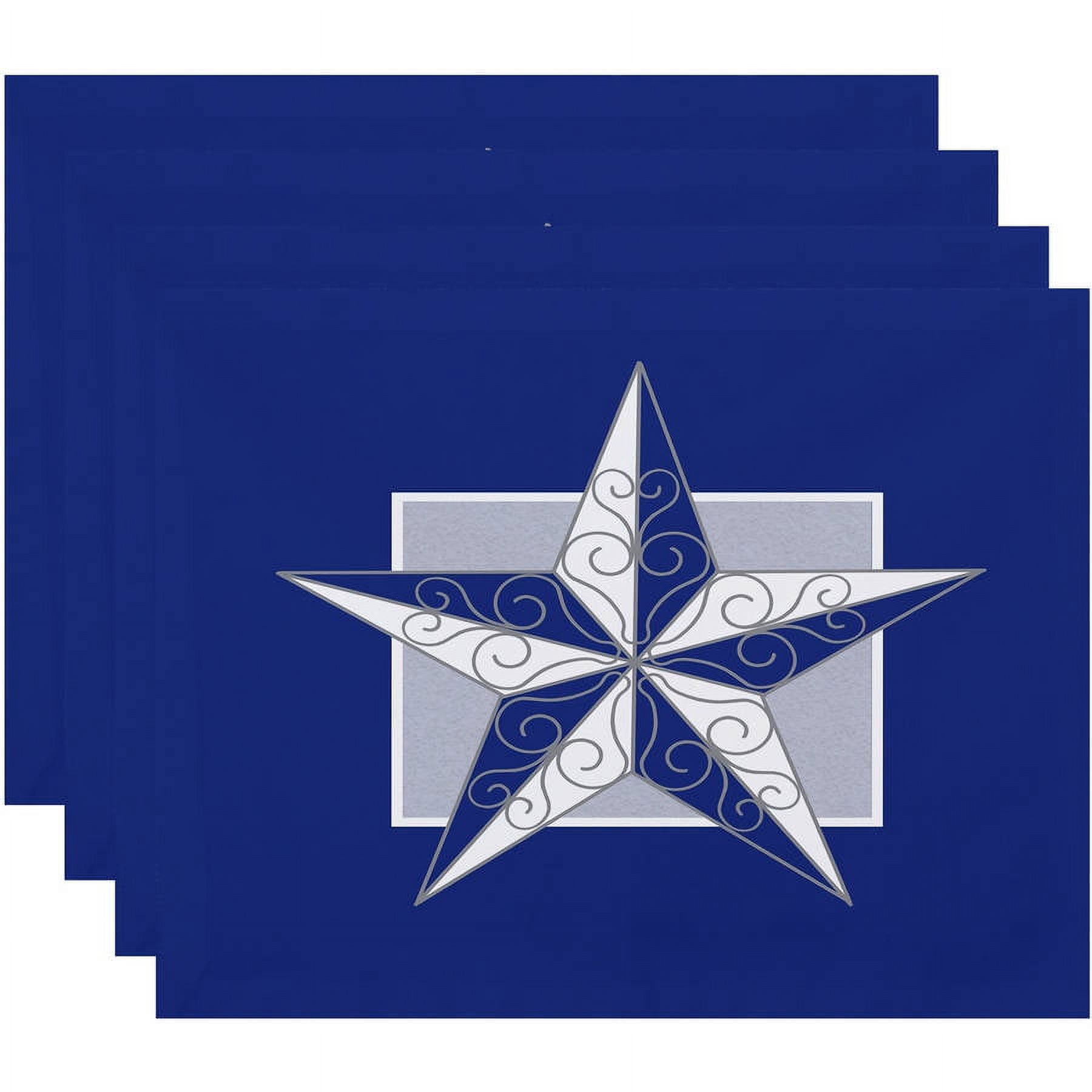 Holiday Essence Night Star Geometric Print Placemat