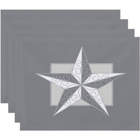 Holiday Essence Night Star Geometric Print Placemat