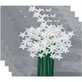 thumbnail image 1 of Holiday Essence Paperwhites Floral Print Placemat, 1 of 2