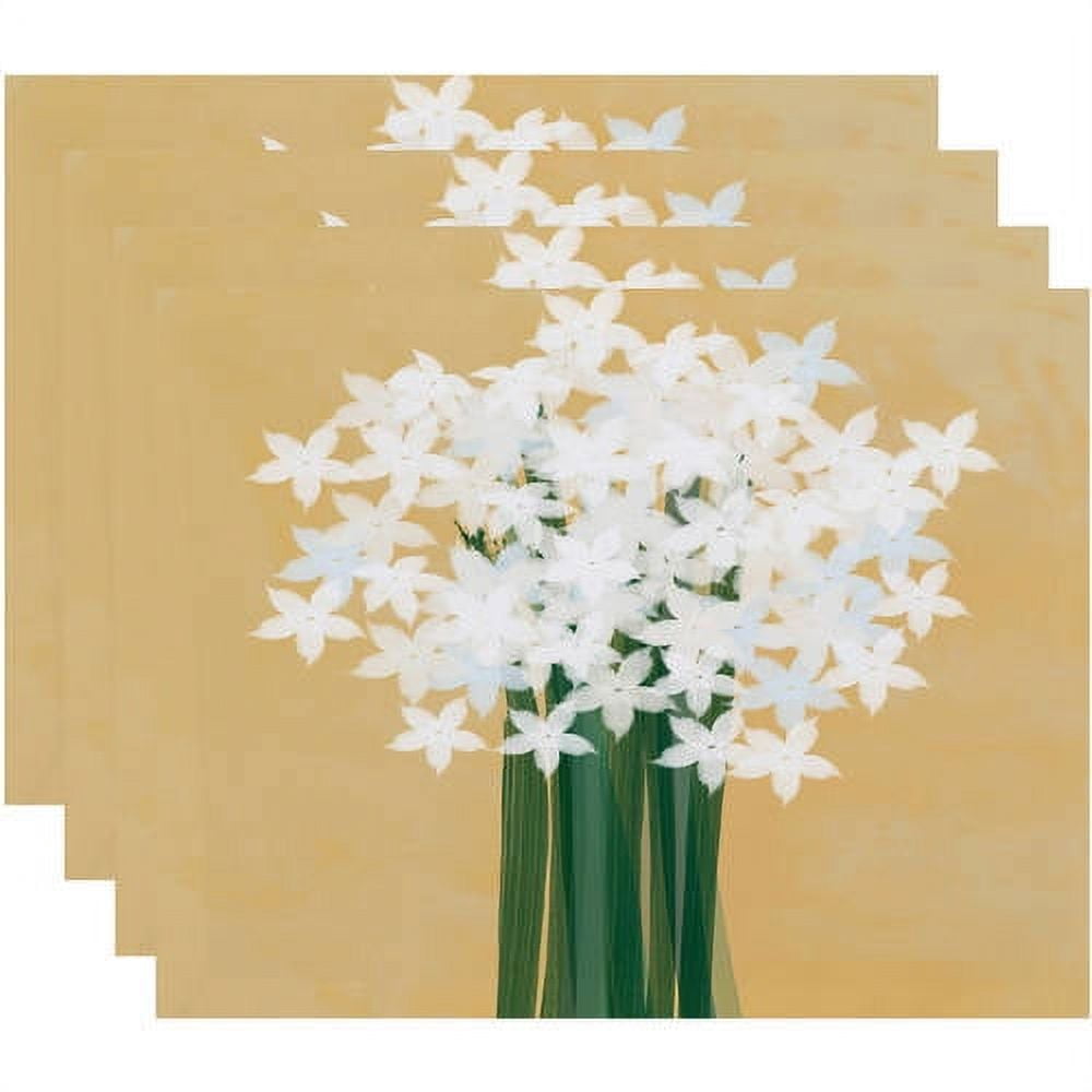 Holiday Essence Paperwhites Floral Print Placemat
