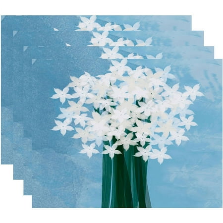Holiday Essence Paperwhites Floral Print Placemat