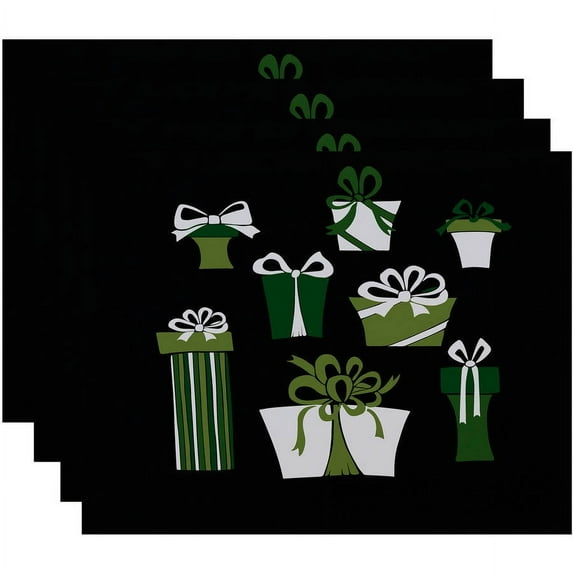 Holiday Essence Present Time Geometric Print Placemat