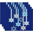 thumbnail image 1 of Holiday Essence Shooting Stars Geometric Print Placemat, 1 of 2