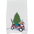 thumbnail image 1 of Holiday Essence Take Me Home Geometric Print Kitchen Towel, 1 of 2