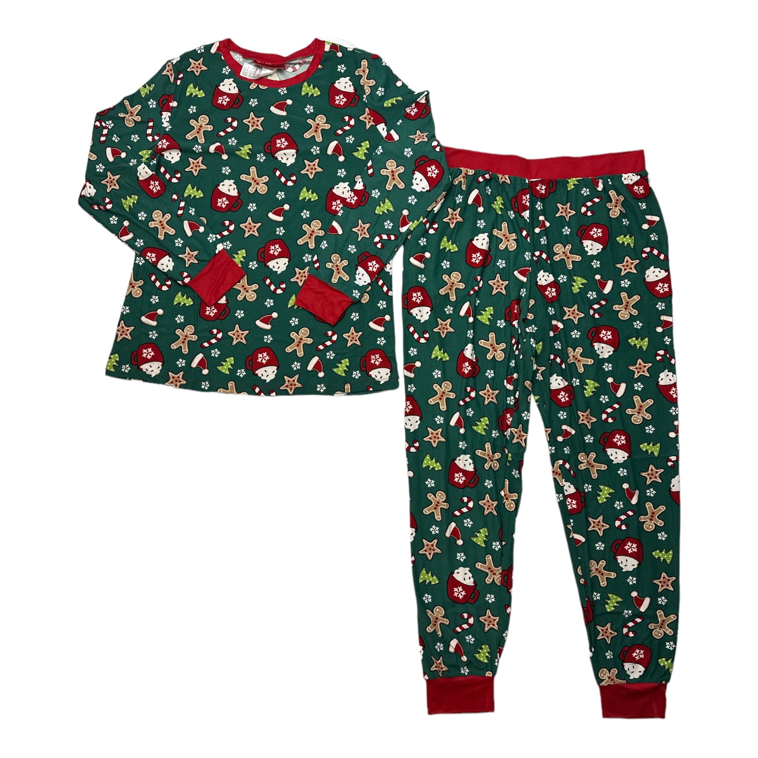Holiday FamJams Kid s Unisex Fleece Pants Long Sleeve Pajama Set Walmart
