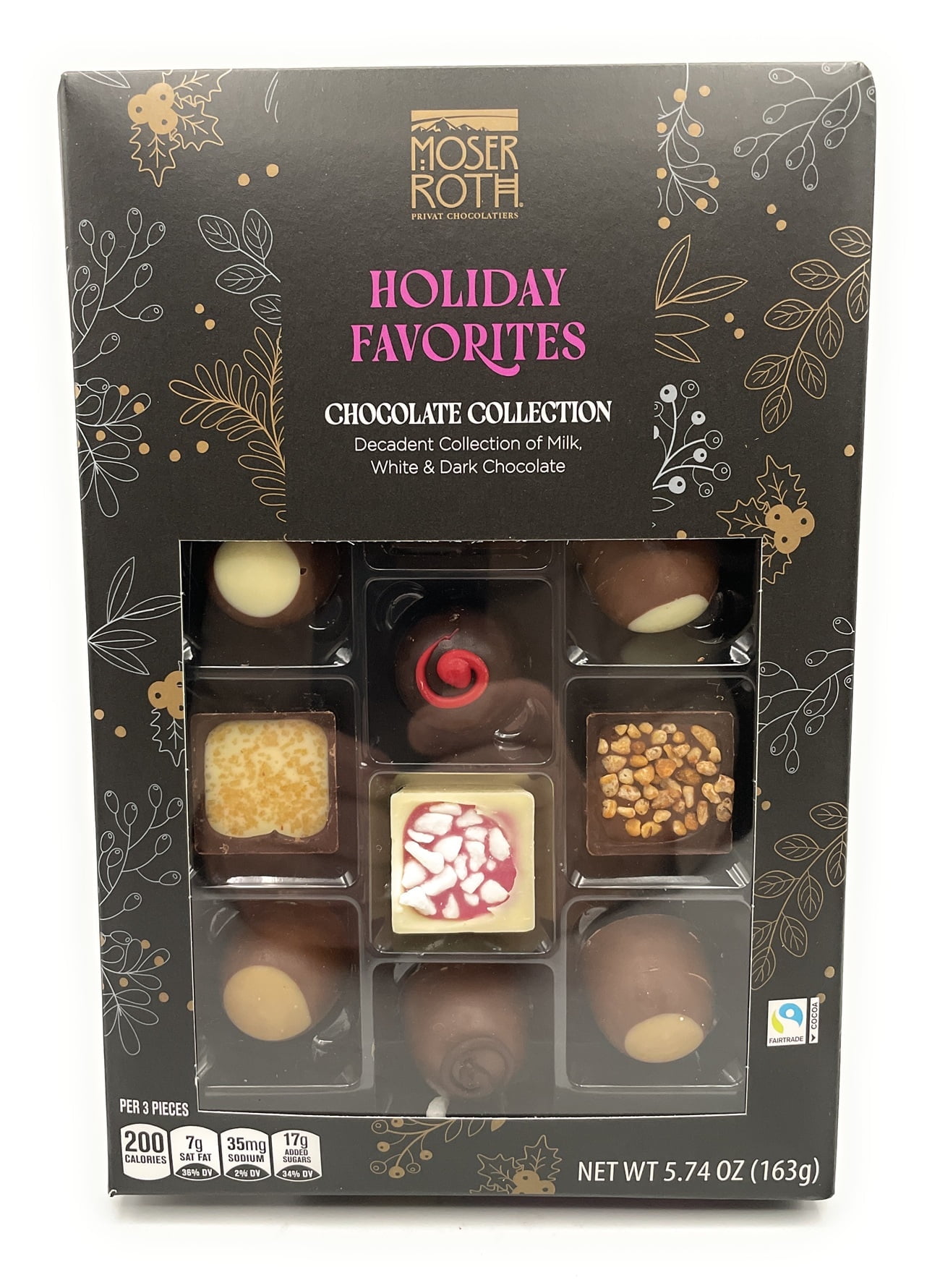 Holiday Favorites Moser Roth European Chocolate Collection
