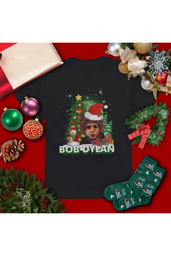 Holiday Folk Legend Tribute Tee with Classic Dylan Winter Vibe Unisex T-Shirt up to size 5XL