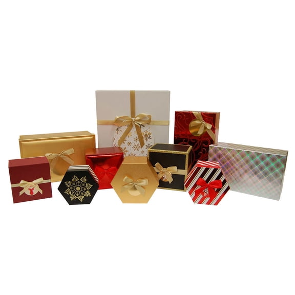 Holiday Gift Boxes - Set of 10