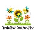 thumbnail image 1 of Holiday Gift Children Create your own Sunshine Cute Animal Wall Decal Decoration Follow Your Dreams motivational Quote Decor Lasts Years and Easily Removable - Size: 23 in x 16 in, 1 of 3