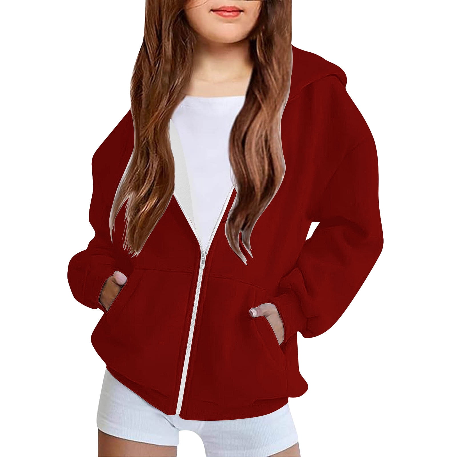 Pinupub Cute Graphic Zip Hoodie For Boys & Girls – Capybara Print Long Sleeve Jacket For Winter & Fall – Lightweight & Comfortable