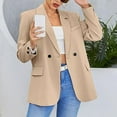 thumbnail image 1 of Holiday Gift Finder Ofreoo Fashion Women's Casual Long Sleeve Coat Urndown Collar Ladies Solid Blazer Summer Jackets for Women, 1 of 5