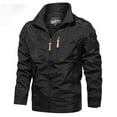 thumbnail image 1 of Holiday Gift Finder Ofreoo Men's Fall And Winter Zipper Pocket Lapel Detachable Hooded Solid Color Long Sleeved Hooded Casual Jacket Men's Down Jackets & Coats, 1 of 7