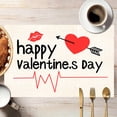 thumbnail image 1 of Holiday Gift Finder Valentines Day Gifts For Boys Valentine's Day Placemats Insulation Mats Cup Mats Linen Printed Table Mats Fmlxio, 1 of 6