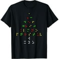 thumbnail image 1 of Holiday Gift For The Blind Christmas Tree Braille Language T-Shirt, 1 of 6