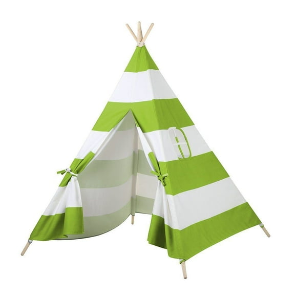 Holiday Gift GREEN 6ft Cotton Canvas Deluxe Teepee Playhouse Play Tent For Kids