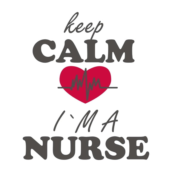 Holiday Gift Girls Calm I am a Nurse Cute Quotes & Sayings Wall Decal Decoration Superwomen Nursing Vinyl Wall Decal Art Lasts Years and Easily Removable - Size: 21 in x 23 in