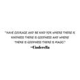 thumbnail image 1 of Holiday Gift Girls Have Courage and Be kind Cute Quotes & Sayings Wall Decal Decoration Goodness is Magic Motivational Wall Quote Decal Lasts Years and Easily Removable - Size: 23 in x 8 in, 1 of 3