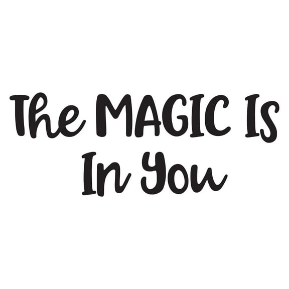 Holiday Gift Girls The Magic is in You Cute Quotes & Sayings Wall Decal Decoration Beauty Magical Quote Sticker for Girls Bedroom Lasts Years and Easily Removable - Size: 34 in x 14 in