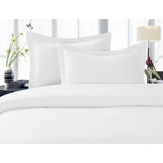 Holiday Gift WRINKLE FREE 3-Piece Duvet Cover Set, King/Cali King, White