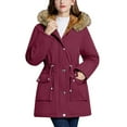 thumbnail image 1 of Holiday Gifts Horkkom Winter Jackets for Women Plus Size Thicken Hooded Zip Coats Warm Snow Jacket with Pockets, Gifts for Women, 1 of 8