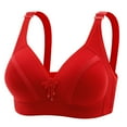 thumbnail image 1 of Holiday Gifts Savings! Pejock Womens Plus Size Bra Double Support Wireless Bra with Adjustable Straps Full-Coverage Bras, 1 of 1