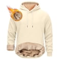 thumbnail image 1 of Holiday Gifts! Titcea Hoodies for Men Fleece Lined Solid Color Drawstring Pullover Hoodie Loose Comfort Casual Long Sleeve Sweaters with Pockets, 1 of 6