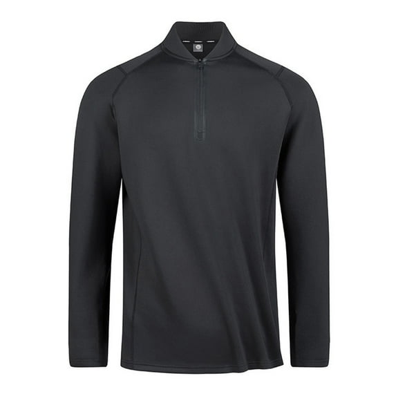 Holiday Gifts! Titcea Long Sleeve Shirts for Men Fleecing Liner Zipper Solid Color Round Neck Shirt Warm Comfort Tops
