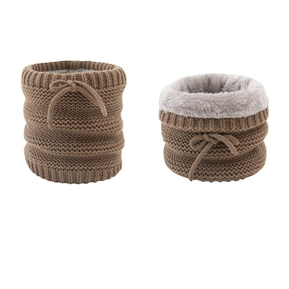 Holiday Gifts! Titcea Neck Gaiter Women Drawstring High Neck Thick Solid Color Wind Protection Fleece Winter Neck Warmer Thick Scarf for Women