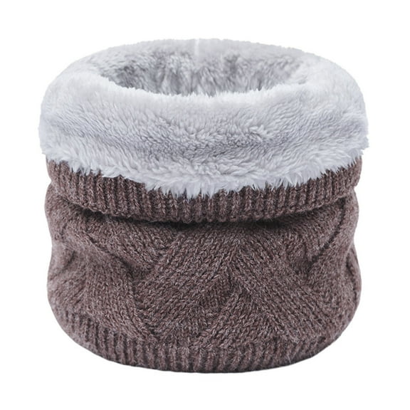 Holiday Gifts! Titcea Neck Gaiter Women Drawstring High Neck Thick Solid Color Wind Protection Fleece Winter Neck Warmer Thick Scarf for Women