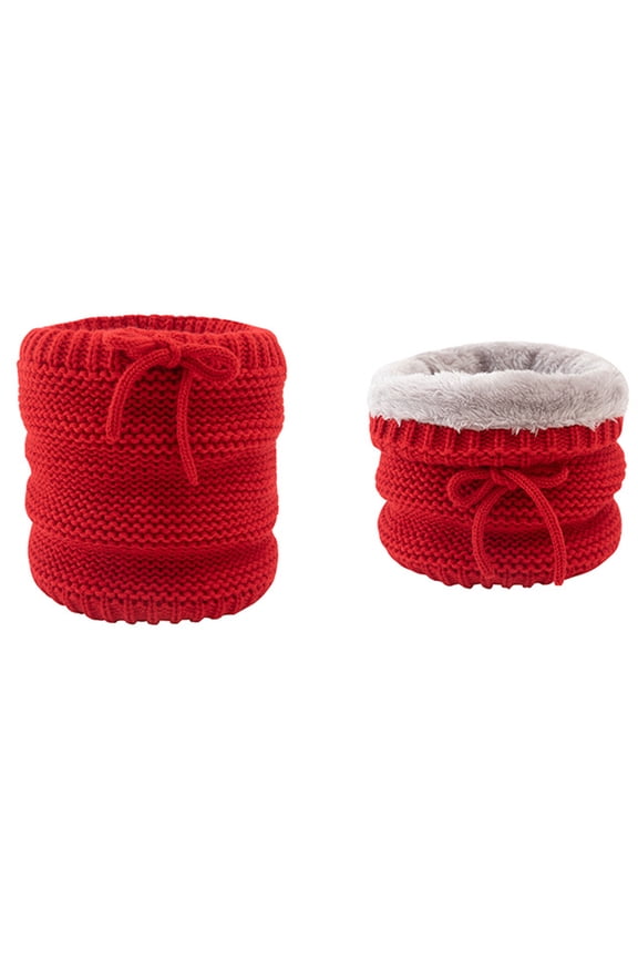 Holiday Gifts! Titcea Neck Gaiter Women Drawstring High Neck Thick Solid Color Wind Protection Fleece Winter Neck Warmer Thick Scarf for Women