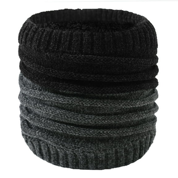 Holiday Gifts! Titcea Neck Gaiter Women Knitted Patchwork Wind Protection Fleece Pullover Winter Neck Warmer Thick Scarf for Women