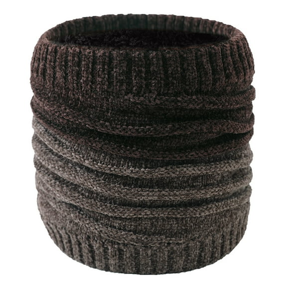 Holiday Gifts! Titcea Neck Gaiter Women Knitted Patchwork Wind Protection Fleece Pullover Winter Neck Warmer Thick Scarf for Women