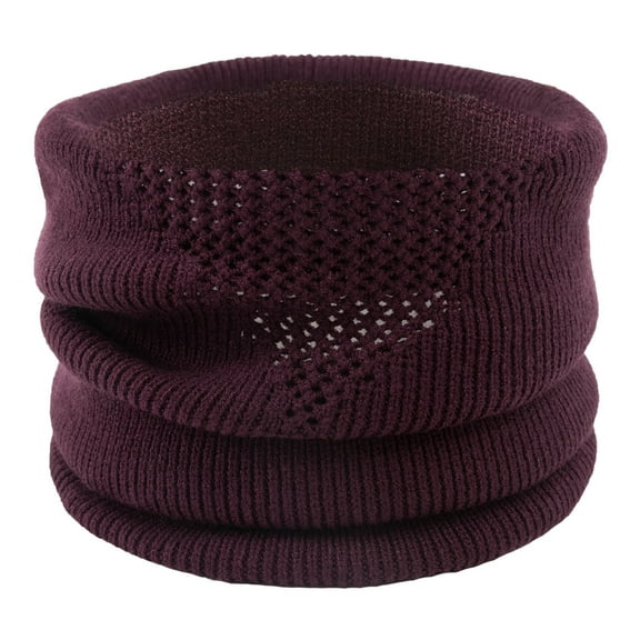 Holiday Gifts! Titcea Neck Gaiter Women Knitted Solid Color Wind Protection Fleece Pullover Winter Neck Warmer Thick Scarf for Women