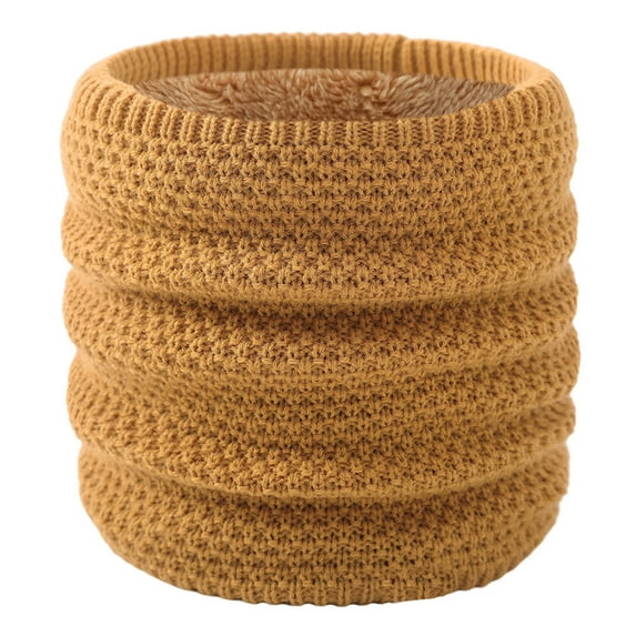 Holiday Gifts! Titcea Neck Gaiter Women Knitted Solid Color Wind Protection Fleece Winter Neck Warmer Thick Scarf for Women