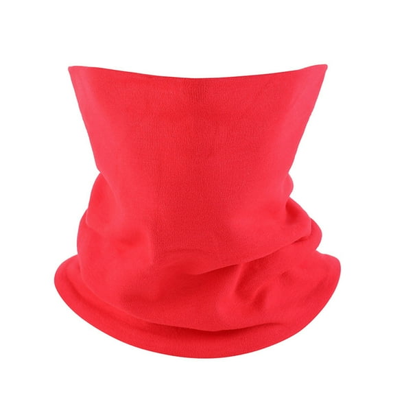 Holiday Gifts! Titcea Neck Gaiter Women Solid Color Wind Protection Face Cover Fleece Winter Neck Warmer Thick Scarf for Women