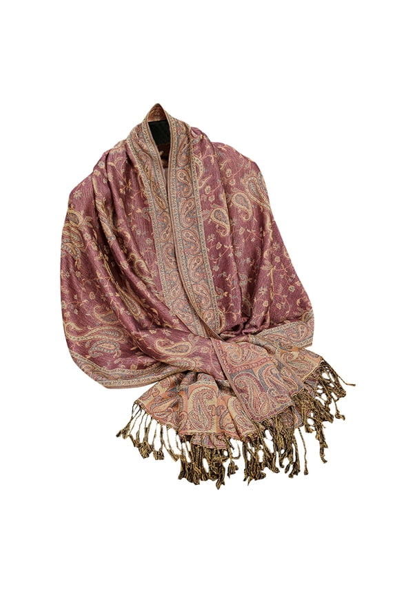 Holiday Gifts! Titcea Winter Scarf for Women Ethnic Style Thicken Tassels Solid Color Lengthening Shawls Wraps Windproof Warm Outdoor Cold Protection Scarves